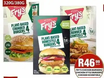 Take 'n Pay Fry's Plant-Based Homestyle Burgers offer