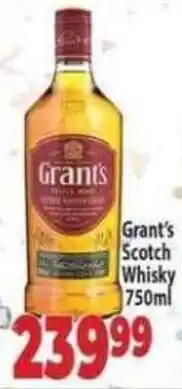 Supa Store Grant's Scotch Whisky offer