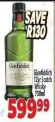 Supa Store Glenfiddich 12yr Scotch Whisky offer