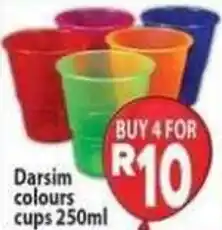 Supa Store Darsim colours cups offer