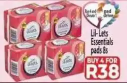 Supa Store Lil-Lets Essentials pads offer