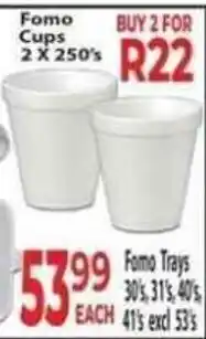 Supa Store Fomo Cups offer