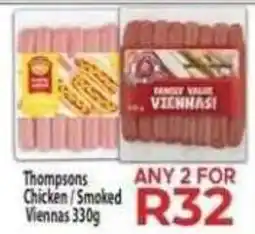 Supa Store Thompsons Chicken / Smoked Viennas offer