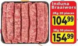 Supa Store Induna Braaiwors offer