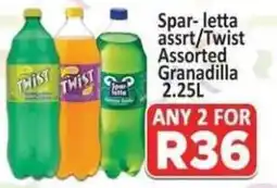 Supa Store Spar-letta assrt/Twist Assorted Granadilla offer