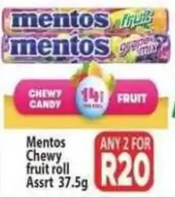 Supa Store Mentos Chewy fruit roll Assorted offer