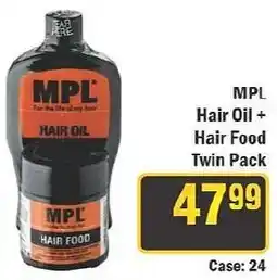 J&E Cash and Carry MPL Hair Oil + Hair Food Twin Pack offer