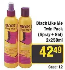 J&E Cash and Carry Black Like Me Twin Pack (Spray + Gel) offer
