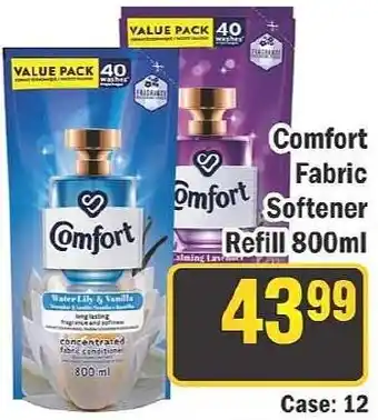 J&E Cash and Carry Comfort Fabric Softener Refill offer