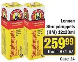 J&E Cash and Carry Lennon Struipdruppels offer