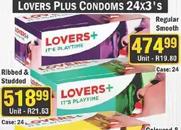 J&E Cash and Carry LOVERS+ CONDOMS offer