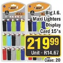 J&E Cash and Carry BIC Maxi Lighters offer