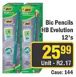 J&E Cash and Carry Bic Pencils HB Evolution 12's offer