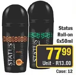 J&E Cash and Carry Status Roll-on offer
