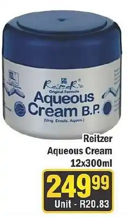 J&E Cash and Carry Reitzer Aqueous Cream B.P. offer