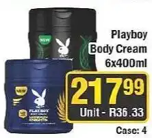J&E Cash and Carry Playboy Body Cream offer