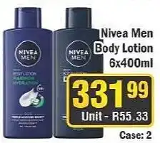 J&E Cash and Carry Nivea Men Body Lotion offer