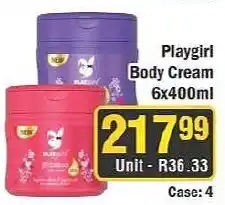 J&E Cash and Carry Playgirl Body Cream offer