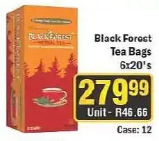 J&E Cash and Carry Black Forest Tea Bags offer