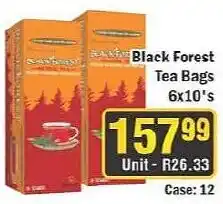 J&E Cash and Carry Black Forest Tea Bags offer
