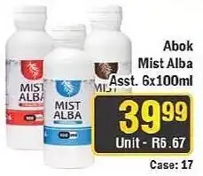 J&E Cash and Carry Abok Mist Alba Assorted offer