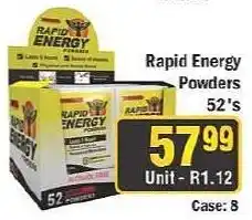J&E Cash and Carry Rapid Energy Powders offer