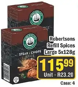 J&E Cash and Carry Robertsons Refill Spices offer