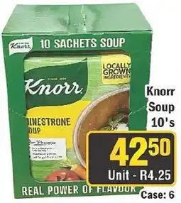 J&E Cash and Carry Knorr Soup 10's offer