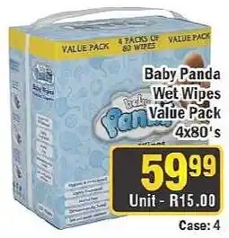 J&E Cash and Carry Baby Panda Wet Wipes offer