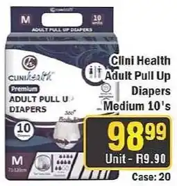 J&E Cash and Carry Clini Health Adult Pull Up Diapers offer
