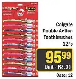 J&E Cash and Carry Colgate Double Action Toothbrushes offer