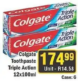 J&E Cash and Carry Colgate Toothpaste Triple Action offer