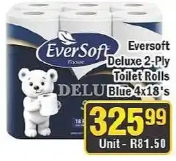 J&E Cash and Carry EverSoft Deluxe 2-Ply Toilet Rolls offer