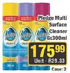 J&E Cash and Carry Pledge Multi Surface Cleaner offer