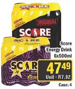 J&E Cash and Carry Score Energy Drink offer