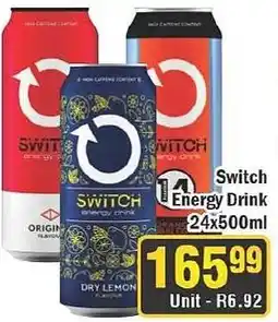 J&E Cash and Carry Switch Energy Drink offer