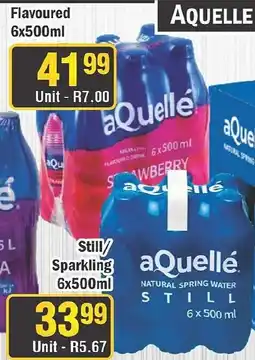 J&E Cash and Carry aQuellé Natural Spring Water Still offer