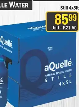 J&E Cash and Carry aQuellé Natural Spring Water Still offer