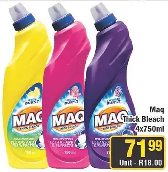 J&E Cash and Carry Maq Thick Bleach Assorted offer