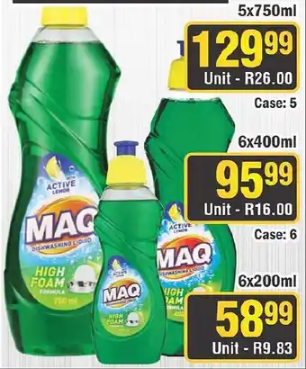 J&E Cash and Carry MAQ Dishwashing Liquid offer