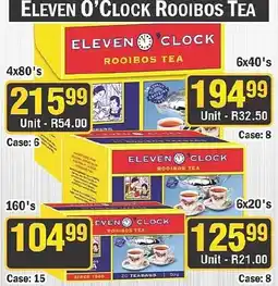 J&E Cash and Carry Eleven O'Clock Rooibos Tea offer