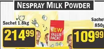 J&E Cash and Carry Nespray Milk Powder offer