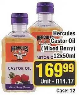 J&E Cash and Carry Hercules Castor Oil (Mixed Berry) offer