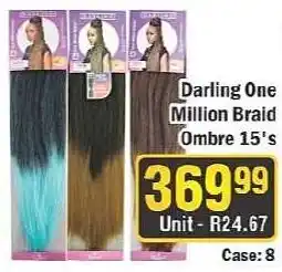 J&E Cash and Carry Darling One Million Braid Ombre 15's offer