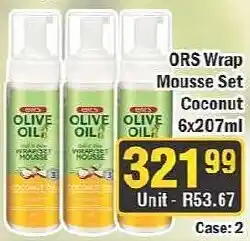 J&E Cash and Carry ORS Wrap Mousse Set Coconut offer