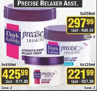 J&E Cash and Carry Dark and Lovely precise DIAMOND STRAIGHT & SHINE RELAXER CREAM offer