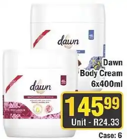 J&E Cash and Carry Dawn Body Cream offer
