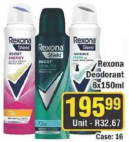 J&E Cash and Carry Rexona Deodorant offer