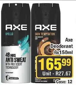 J&E Cash and Carry Axe Deodorant offer