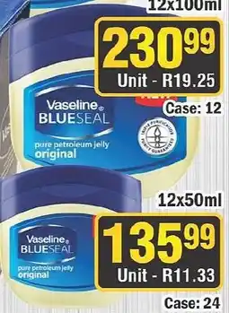 J&E Cash and Carry Vaseline BLUESEAL pure petroleum jelly original offer